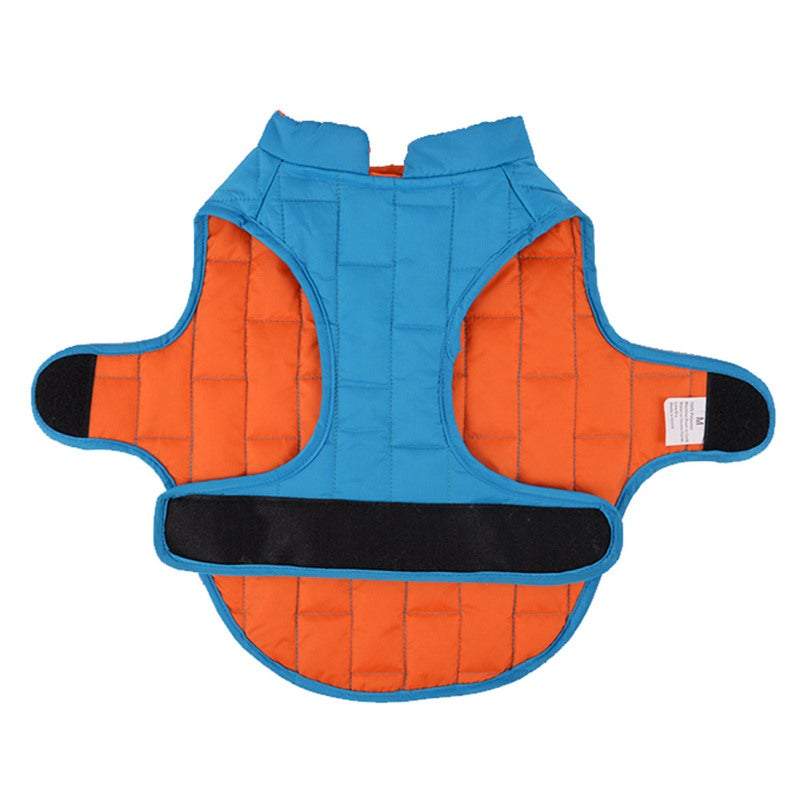 Dog Apparel Reversible Waterproof Jacket Soft Autumn And Winter Pet Clothes Warm Vest