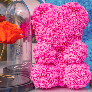 Rose Flower Teddy Bear