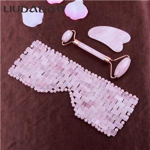 Rose Quartz Eye Mask Face Lift Roller Bdsm Self Care