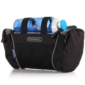 Multi Use 5L Bicycle Handlebar Bag Sling Pack Bike Front Tube Pocket For Camping Hiking Cycling Gray