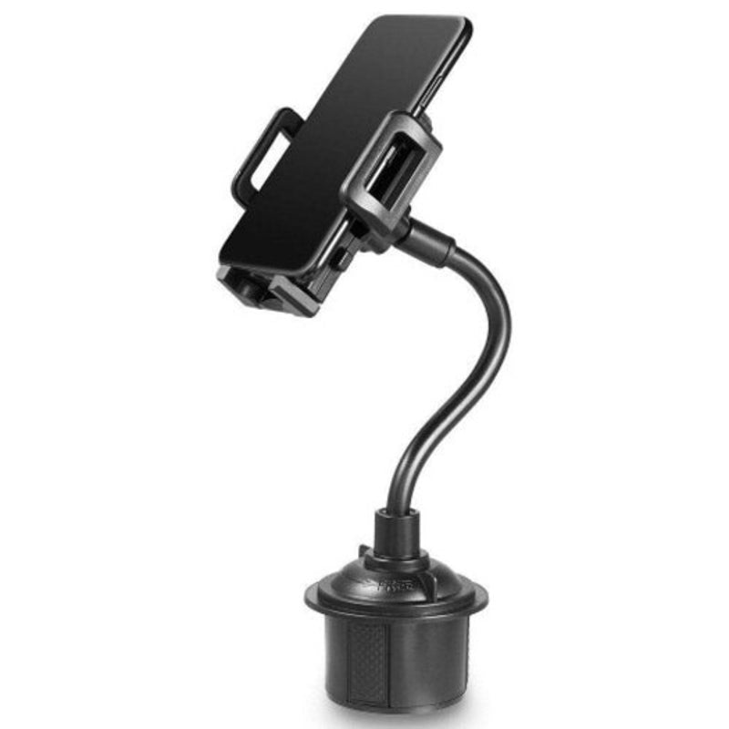 Car Cup Holder Cell Phone Mount Black