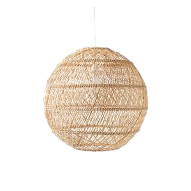 Round Rattan Pendant Light