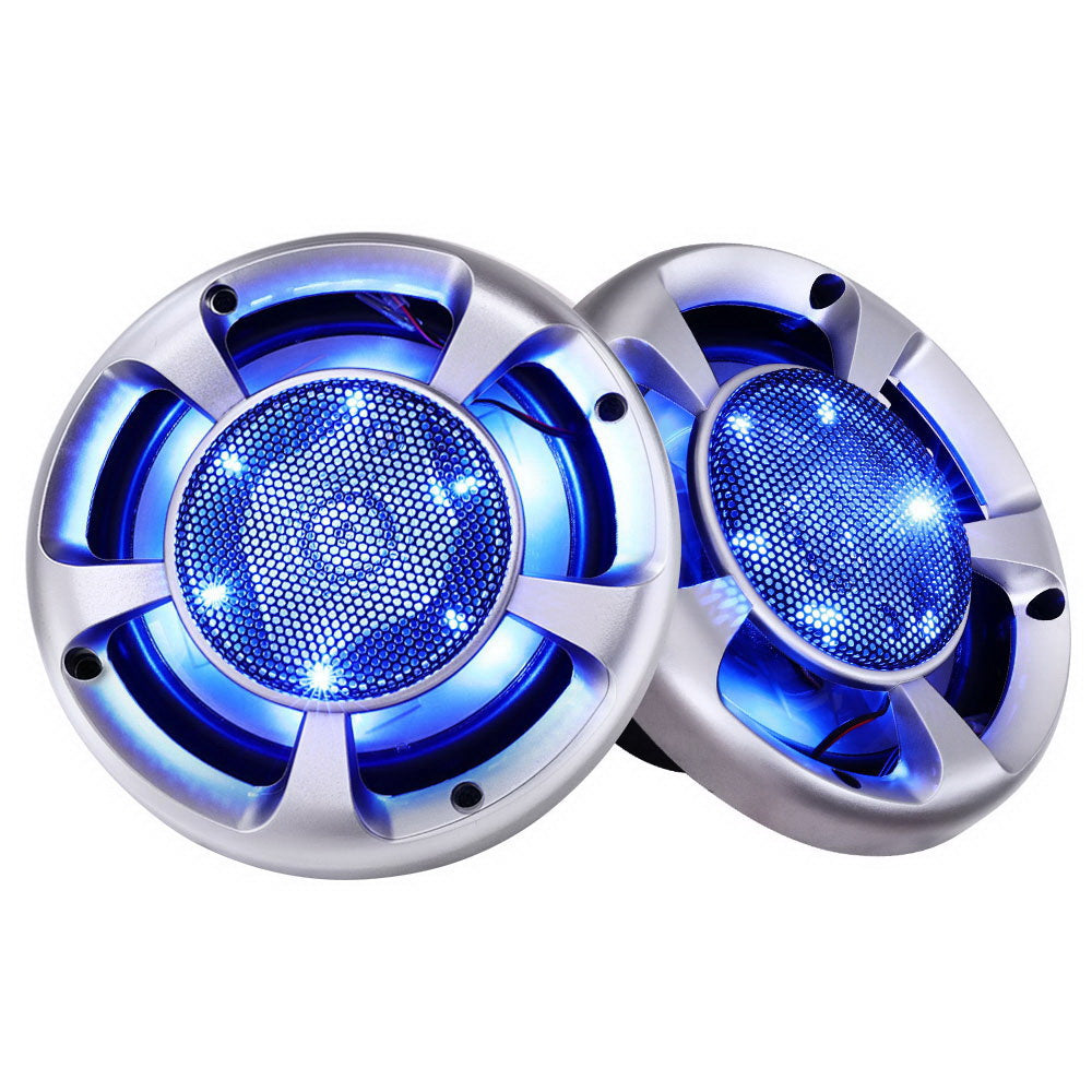 Giantz Set Of 2 6.5Inch Led Light Car Speakers