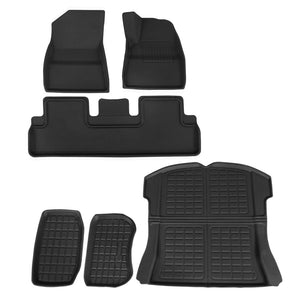 Weisshorn Car Rubber Floor Mats For Tesla Model 3 Trunk Toolbox Cargo Carpet