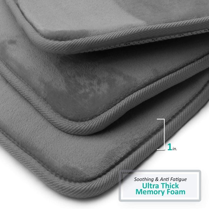 Bath Mat Wine Red Non Slip Rug Set Bathroom Absorbent Washable Carpet Accessories