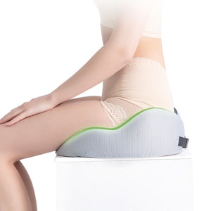 Memory Foam Adjustable Bone Relief Seat Cushion For Lower Back Hips Buttock Support