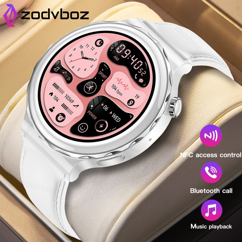 Gt3 Pro Smart Watch Women Bluetooth Call Music Fitness Tracker Nfc Waterproof