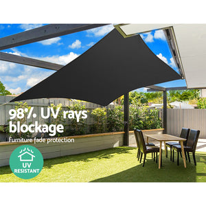 Instahut 280Gsm 5X7m Sun Shade Sail Canopy Rectangle