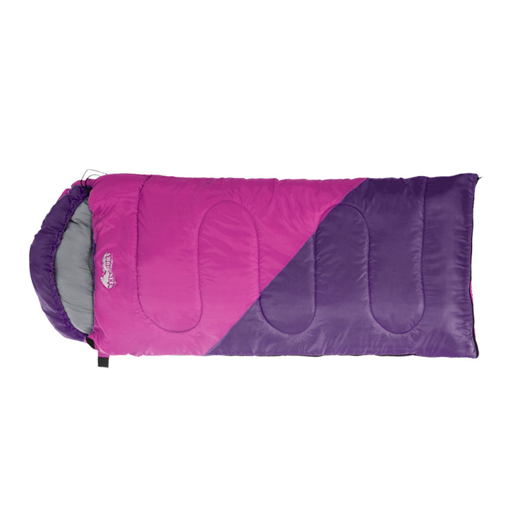 Weisshorn Sleeping Bag Bags Kid 172Cm Camping Hiking Thermal Pink