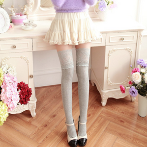 Lace Over Knee Stockings Thigh Highs For Skirts Dresses Kawaii Fashion