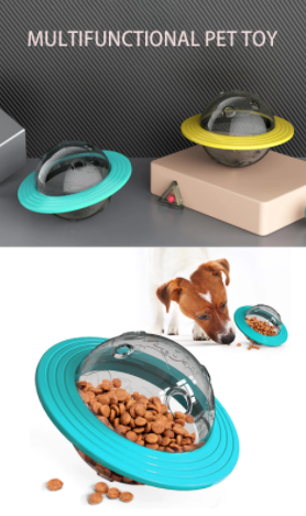 Ufo Flying Frisbee Feeder For Dogs Pet Toy