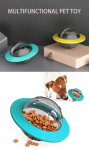 Ufo Flying Frisbee Feeder For Dogs Pet Toy