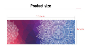 Colourful Mandala Yoga Towel Non Slip Portable Travel Pilates Blanket