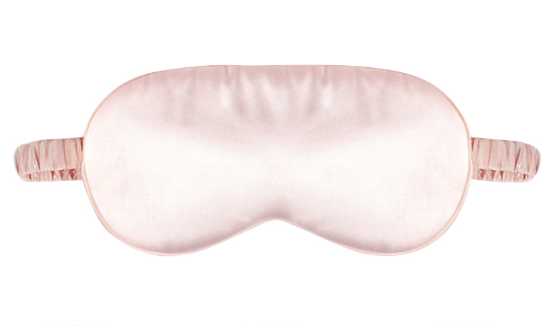 Black Or Pink Pure Silk Eye Mask Soft Sleeping Blindfold