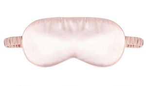 Black Or Pink Pure Silk Eye Mask Soft Sleeping Blindfold