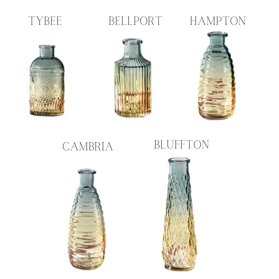 Seaside Glass Vases Coastal Home Decor