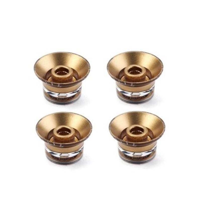 Set Yellow Silver Top Hat Knob For Gibson Les Paul Multi