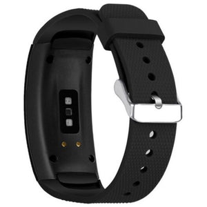 Silicone Replacement Strap For Samsung Gear Fit2 / Pro Black