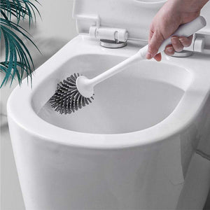 Toilet Brushes Holders Silicone With Set Bathroom Cleaning Bowl