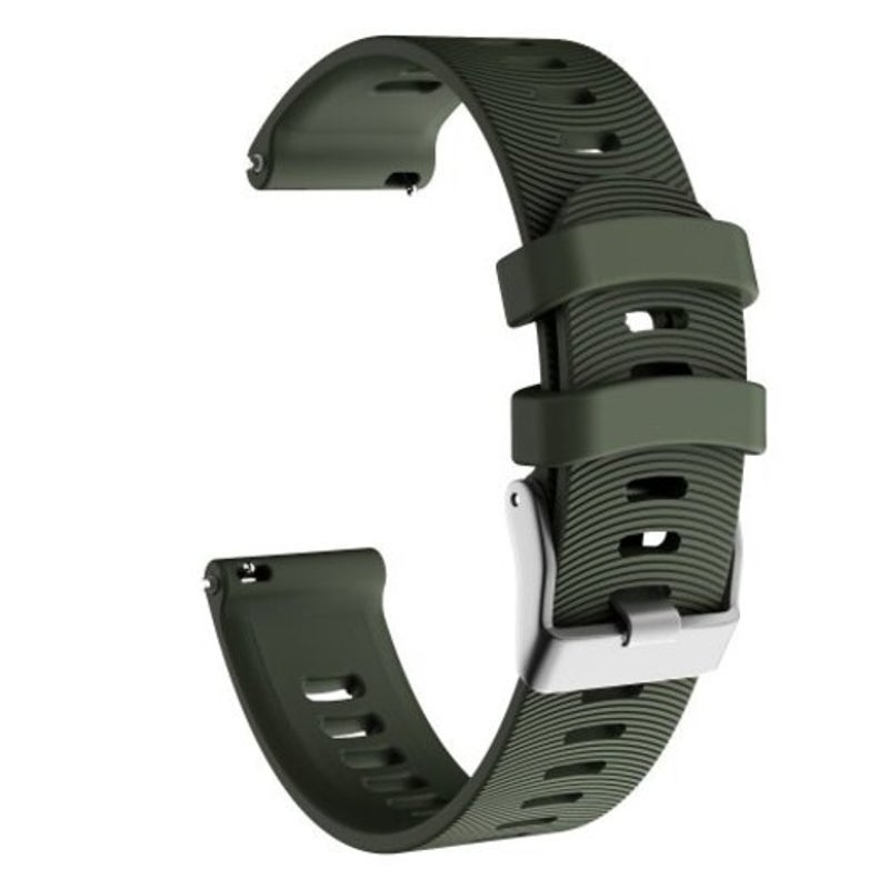 Watch Strap Garmin Forerunner 245/245M/Vivoactive3 Soft Silicone Band Army Green