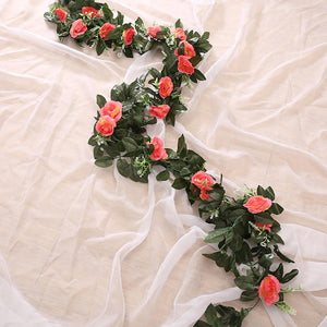 Rose Vine Photo Prop Accessory Artificial Plants Home Decor