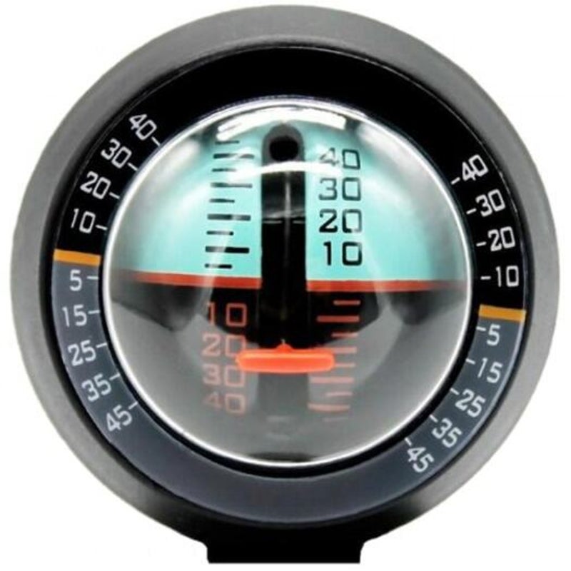 Simple Car Vehicle Slope Meter Black