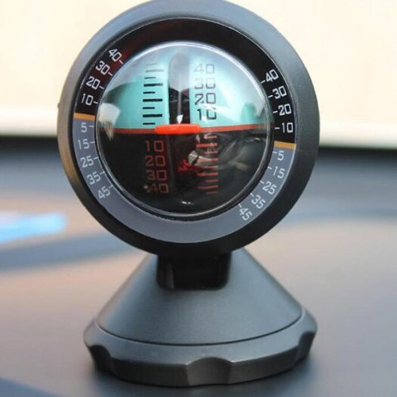 Simple Car Vehicle Slope Meter Black