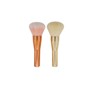 Single Makeup Brush Metal Handle Whitewashed Tool Gold