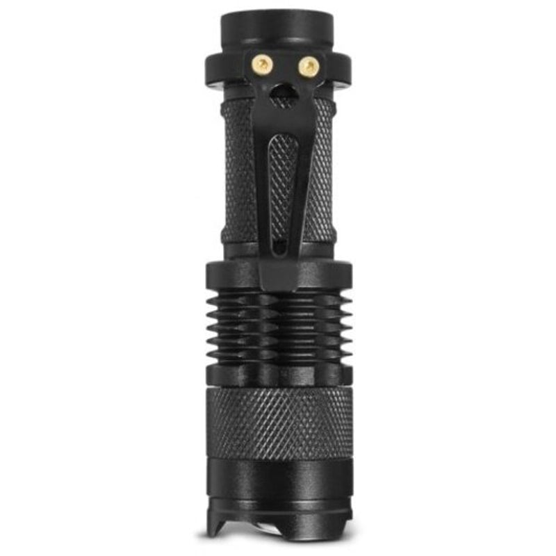 Sk68 Cree Q5 350Lm Zoomable Led Flashlight Black