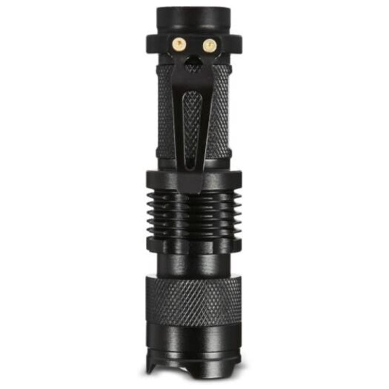 Sk68 Cree Q5 350Lm Zoomable Led Flashlight Black