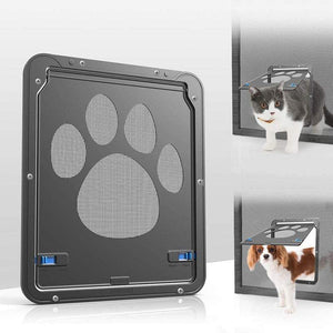 Doggie Door Pet Screen Window For Dogs Cats Sliding