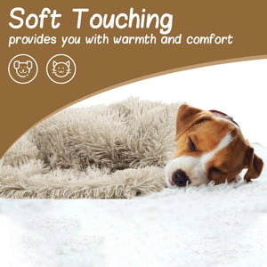 100X75cm Pet Mat Soft Fluffy Warm Fleece Blanket Black