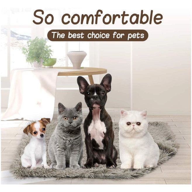 100X75cm Pet Mat Soft Fluffy Warm Fleece Blanket Black