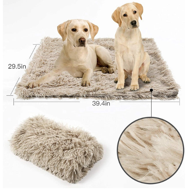 100X75cm Pet Mat Soft Fluffy Warm Fleece Blanket Rose