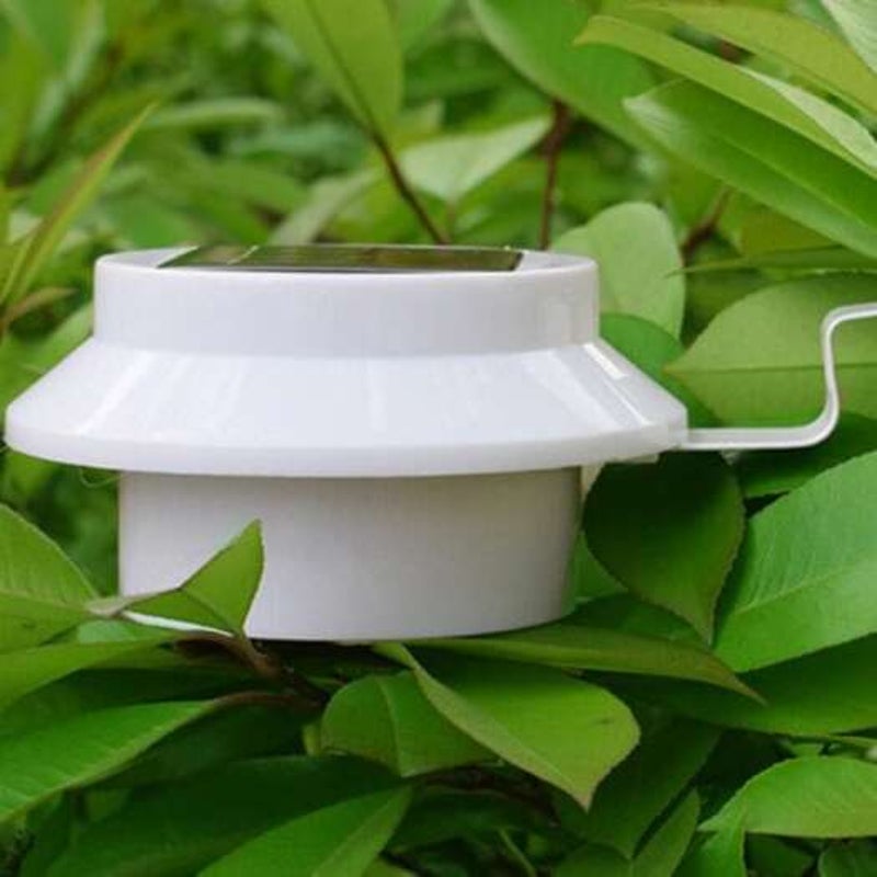 Solar Fence Light Led Waterproof Sink Lamp Cool White