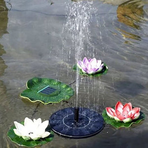 Solar Fountain Water Pump Kit Garden Outdoor Panel Floating Decoration Black