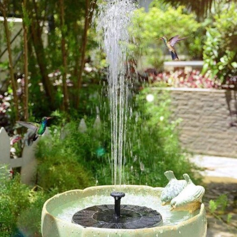 Solar Fountain Water Pump Kit Garden Outdoor Panel Floating Decoration Black