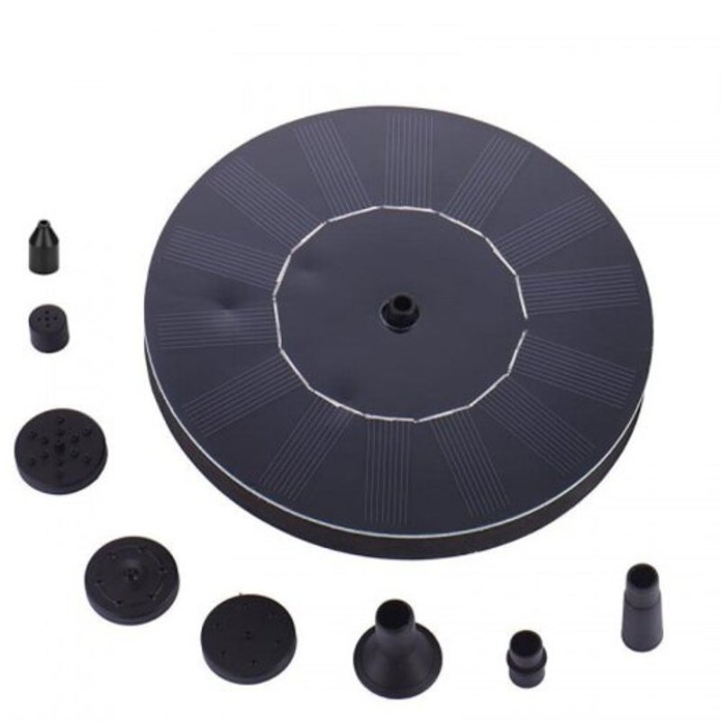 Solar Fountain Water Pump Kit Garden Outdoor Panel Floating Decoration Black