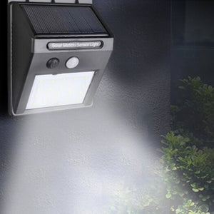 Solar Light 20 Led Human Body Induction Outdoor Garden Lamp Black