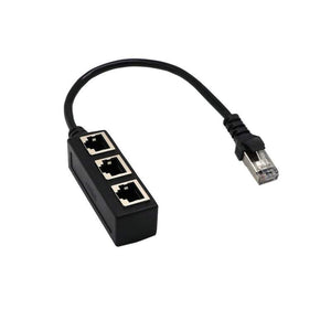 Networking Cables Adapters Splitter Ethernet Rj45 1 Male To 3 Female Port Lan Plug Gift Practical