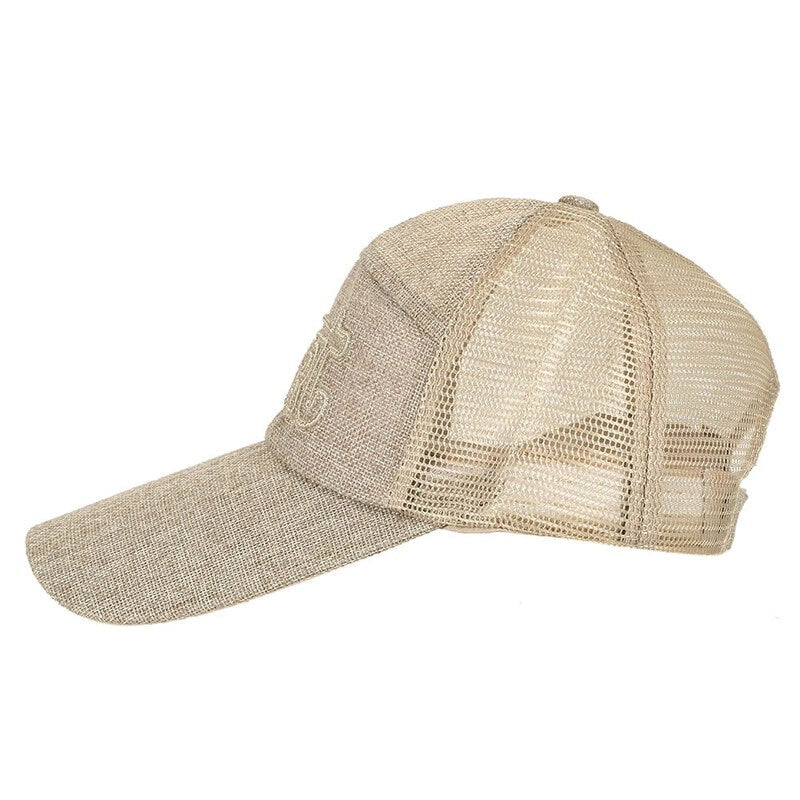 Spring Men And Women Baseball Cap Quick Dry Summer Visor Hat Breathable Casual Mesh Caps Camel