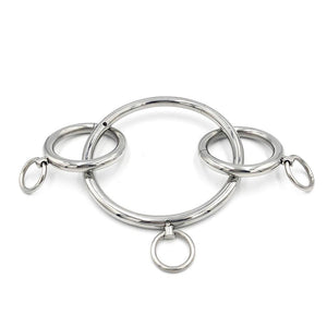 House Of Dasein Stainless Steel Bdsm Handcuffs Ankle Cuffs Collar Metal Bondage Restraints Kit