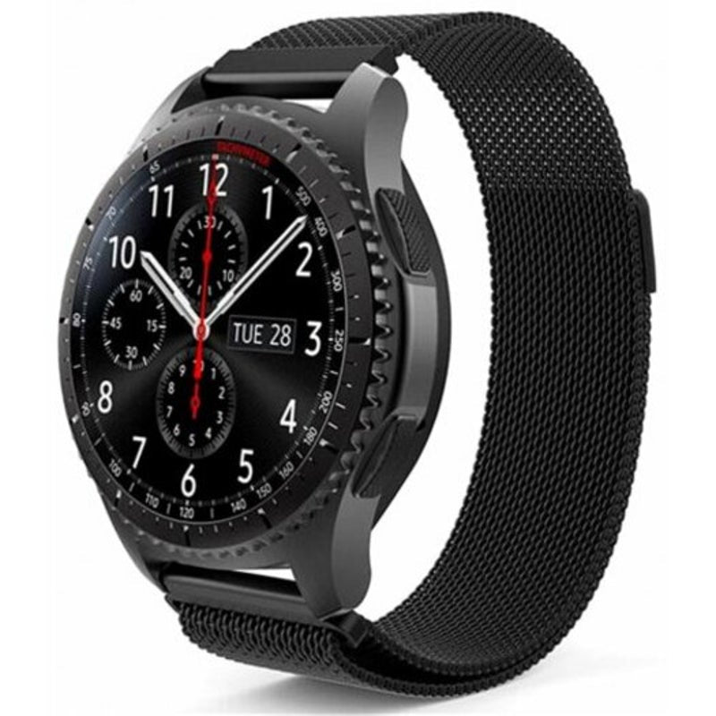 Stainless Steel Bracelet Strap Milanese Magnetic Watch Band For Samsung Gear S3 Black