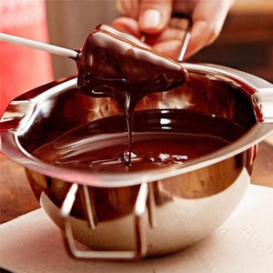 Stainless Steel Butter Chocolate Melting Pot Silver Regular