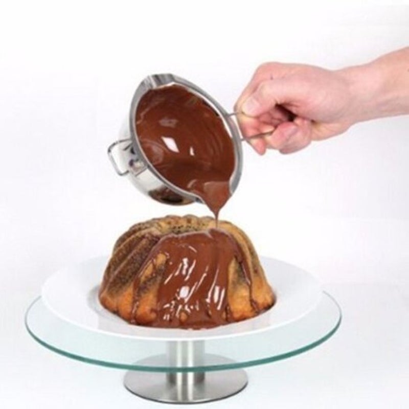 Stainless Steel Butter Chocolate Melting Pot Silver Regular