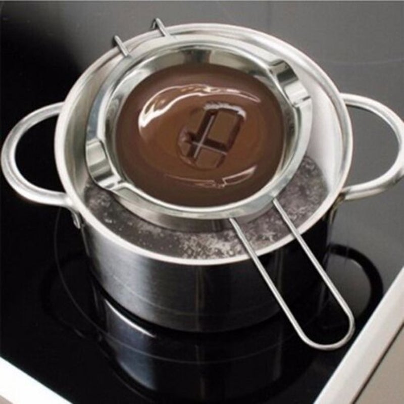 Stainless Steel Butter Chocolate Melting Pot Silver Regular