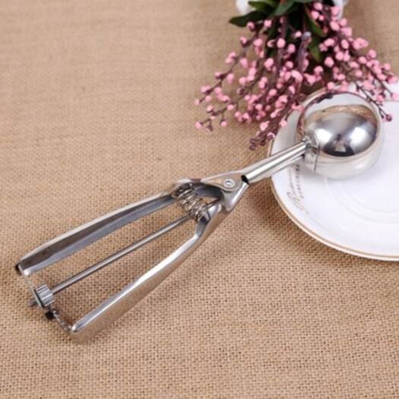 Stainless Steel Ice Cream Scoop Silver