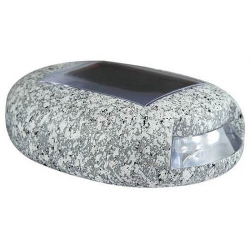 Stone Lamp Portable Solar Light Blue Gray