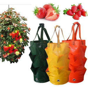 Pots Planters Strawberry Growing Bag Hanging Garden Fruit And Vegetables Reusable Planting