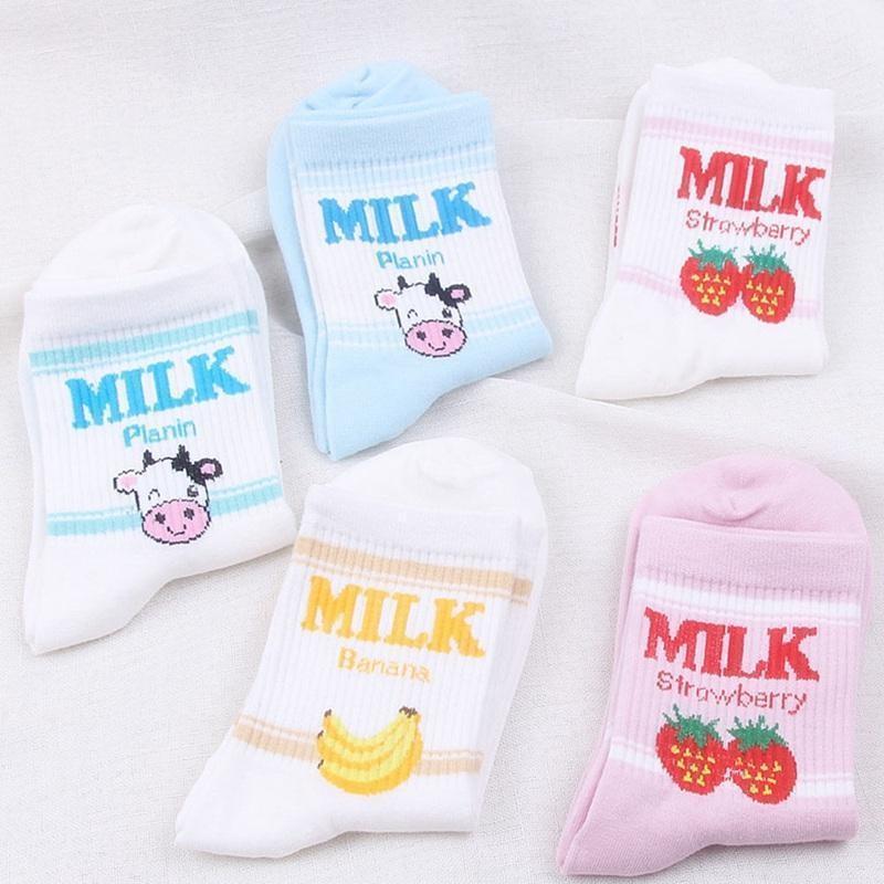 Strawberry Milk Socks